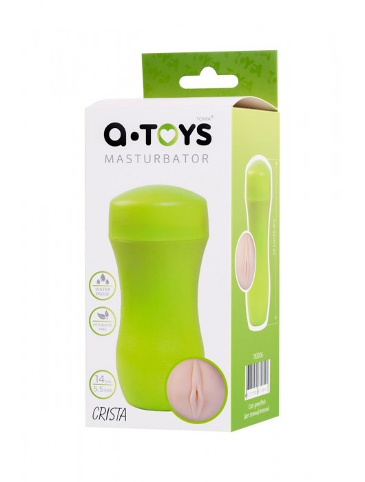 Мастурбатор-вагина A-Toys в зеленой колбе - A-toys - в Махачкале купить с доставкой