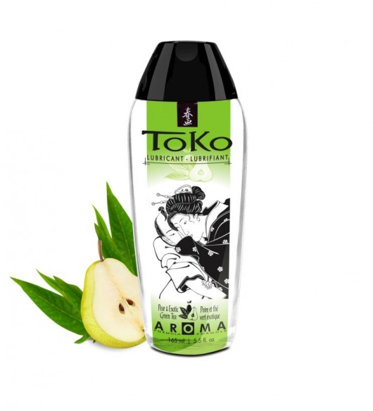 Интимный гель TOKO Pear   Exotic Green Tea с ароматом груши и зеленого чая - 165 мл. - Shunga - купить с доставкой в Махачкале