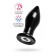 Черная стеклянная вибровтулка - 10,5 см. - Sexus в Махачкале Черная стеклянная вибровтулка - 10,5 см. - Sexus