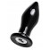 Черная стеклянная вибровтулка - 10,5 см. - Sexus в Махачкале Черная стеклянная вибровтулка - 10,5 см. - Sexus