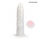 Белый вибратор-реалистик со световыми эффектами - 20,5 см. - Erowoman-Eroman купить в Махачкале с доставкой в Orgasmix.ru Белый вибратор-реалистик со световыми эффектами - 20,5 см. - Erowoman-Eroman