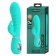 Бирюзовый вибратор-кролик с рёбрышками Prescott - 20 см. - Baile купить в Махачкале с доставкой в Orgasmix.ru Бирюзовый вибратор-кролик с рёбрышками Prescott - 20 см. - Baile