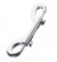 Серебристый двухсторонний карабин TOYFA Metal - ToyFa - купить с доставкой в Махачкале